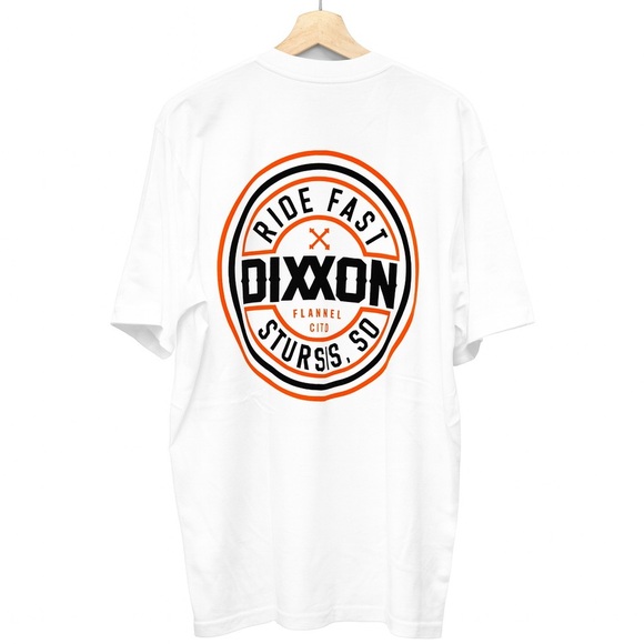 NWOT Dixxon Men's Sturgis Ride Fast White Tee Shirt, Size Large - Picture 5 of 5